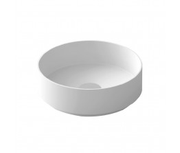 ARCISAN solid surface Ø380mm above counter basin - Matte White