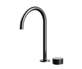 Vierra Basin mixer with Extended Height Spout - Brushed Gun Metal PVD