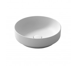 Synergii solid surface Ø400mm above counter basin - Matte White