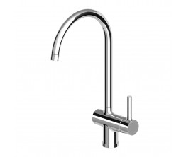 Zucchetti Pan Sink Mixer With High Arch Spout
